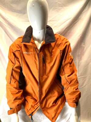 Zero Xposure Mens Winter Snow Jacket Orange Black Size Medium Element Protector