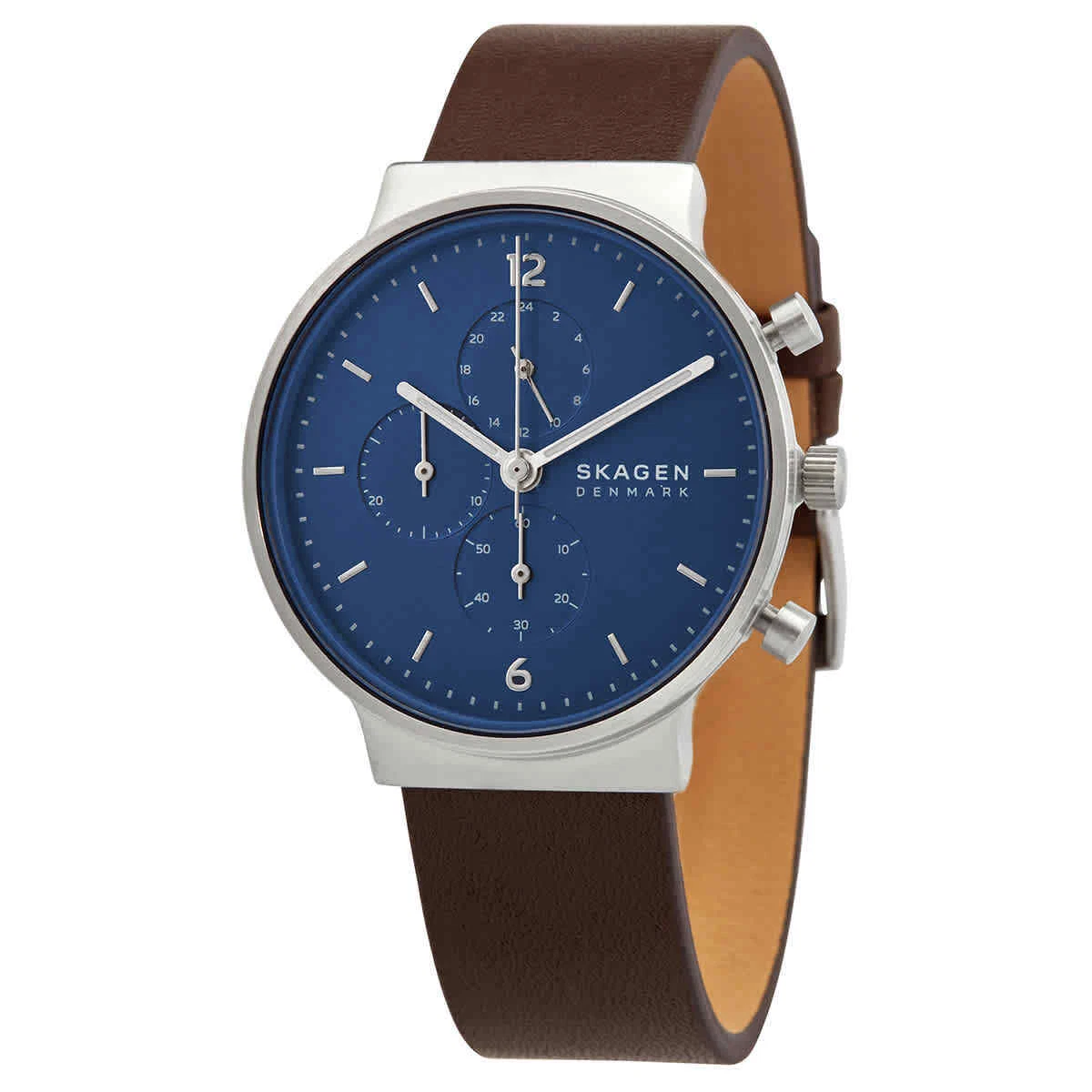 Skagen Ancher Chronograph Quartz Blue Dial Watch SKW6765 | eBay