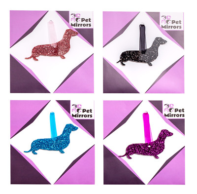 Dackel Hund Style A Glitzer Weihnachtsdeko - 11 Farben zur Auswahl.