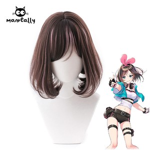 Japanese Channel A I Kizuna Ai Bobhaircut Wig Lolita Hairpiece