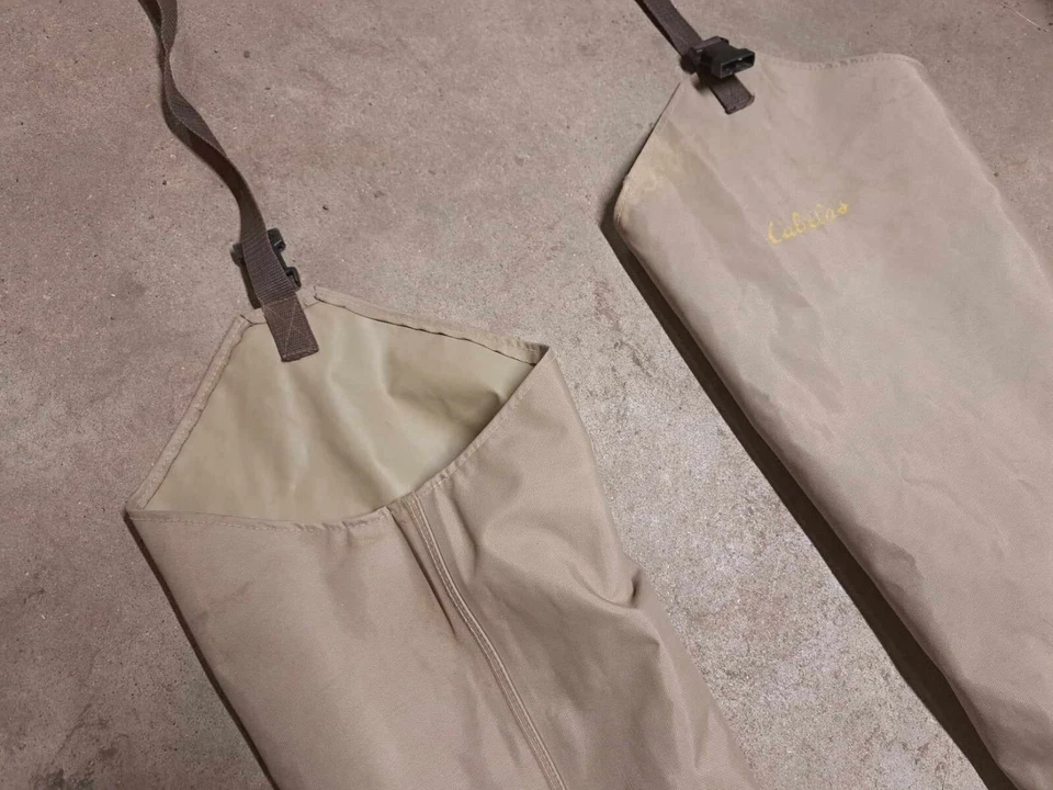 Cabela's Khaki Brown Hip Waders Size 8 - Image 3 of 4