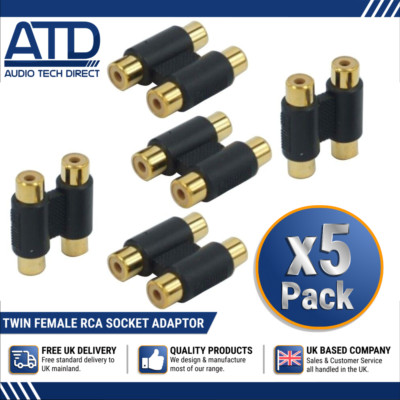 Proiettore Jvc Adattatore Accoppiatore RCA Femmina A Femmina - Connettore 3 RCA Per Audio/video, Placcato Argento Colla Pvc - Foto 12