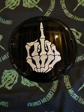 Harley Skeleton Middle Finger Derby Cover 2016-current Touring Fitment Only