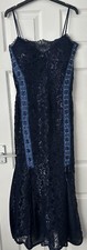 STUNNING ‘SARA BERNSHAW’ DESIGNER LACE MAXI DRESS MERMAID HEM SIZE 14 BOHO #149