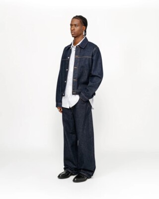 Stussy TRUCKER JACKET RINSED INDIGO Size XXL Ç | eBay