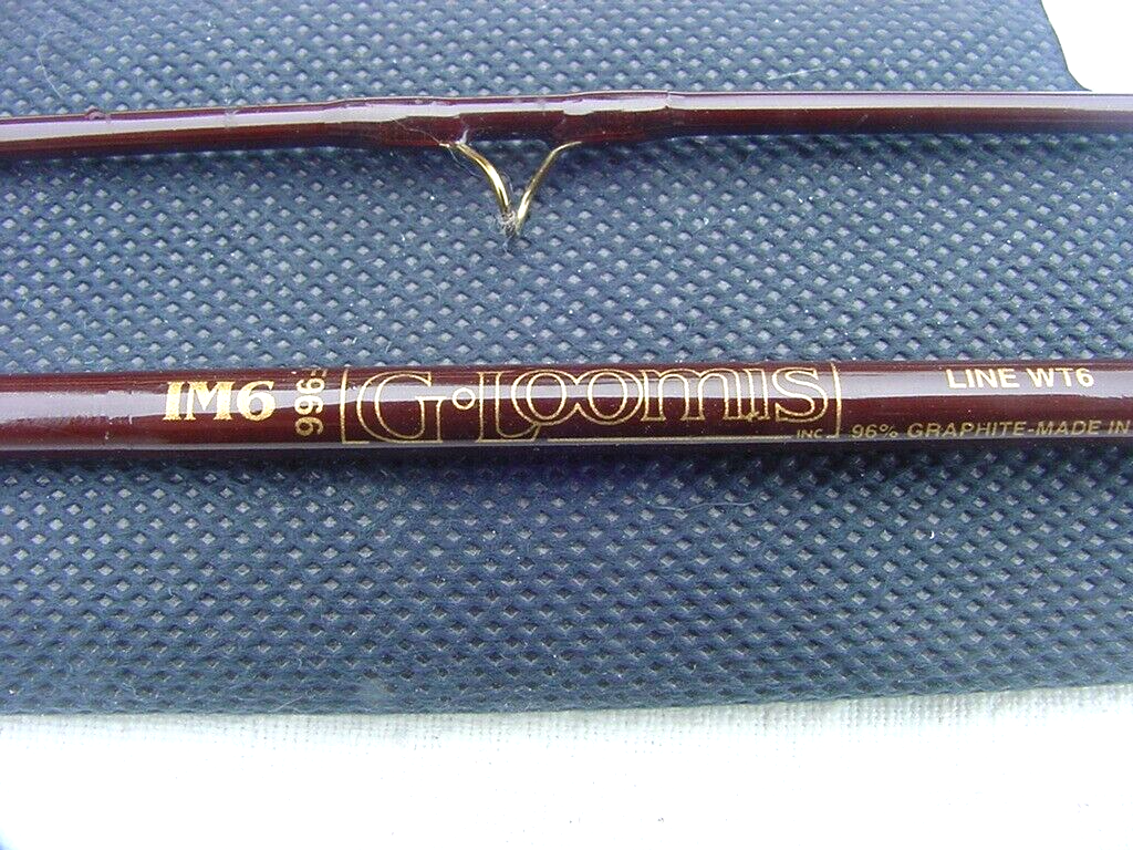 vintage G Loomis IM6 graphite Fly Rod NEAR MINT 8'0" 6 weight