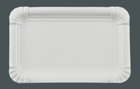 1500 Pappteller Eckig, 13 X 20 Cm Einweg Kuchenteller