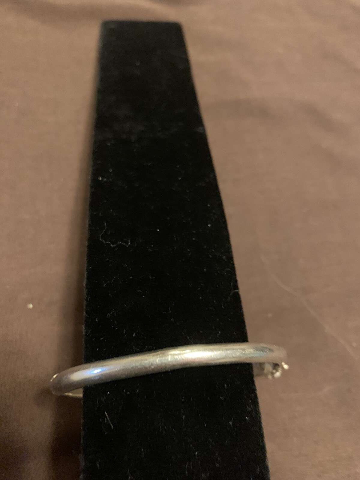 Sterling Hinged Marcasite Bangle - image 7