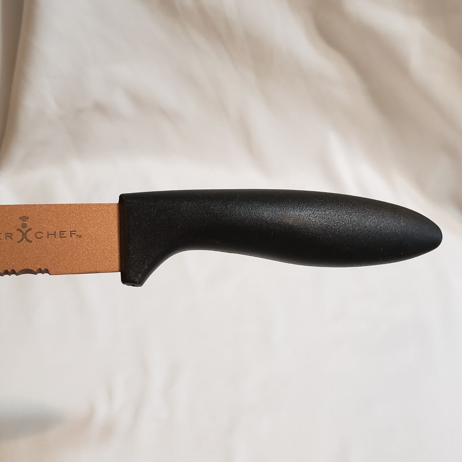 Copper Chef 8" Professional Knife Serrated Multipurpose Slicer Poker on End