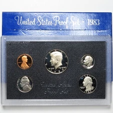 1983-S US Proof Set - 5-Coin w/ Box