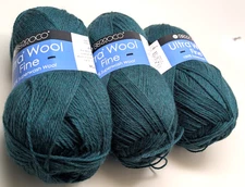3 Balls Berroco Ultra Wool Fine 100% Superwash Merino 100gm/400yd Emerald 53149