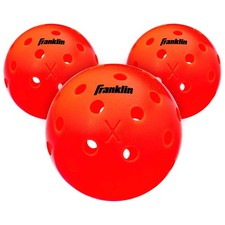Outdoor Pickleballs 3 Pack Ember Orange Precision Drilled Tournament Balls