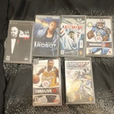 The Godfather, I Robot, Gretzky NHL, Madden NFL, NBA Live PSP UMD Lot 6