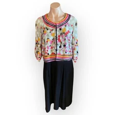 Perceptions New York Women’s 16 Polka Dot Dress And Jacket Set 