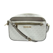 Borsa a tracolla Michael Kors in pelle PVC bianca tracolla con logo AB (età 14