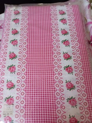 4 Teilige Bauernbettwäsche - Karo - Rosen - 130 x 200/80x80 Neu OVP Vintage 
