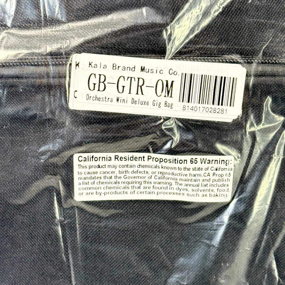 Kala Spruce Top Ebony Orchestra 迷你吉他带包,KA-GTR-OM-SEB — 第 3/4 张图片