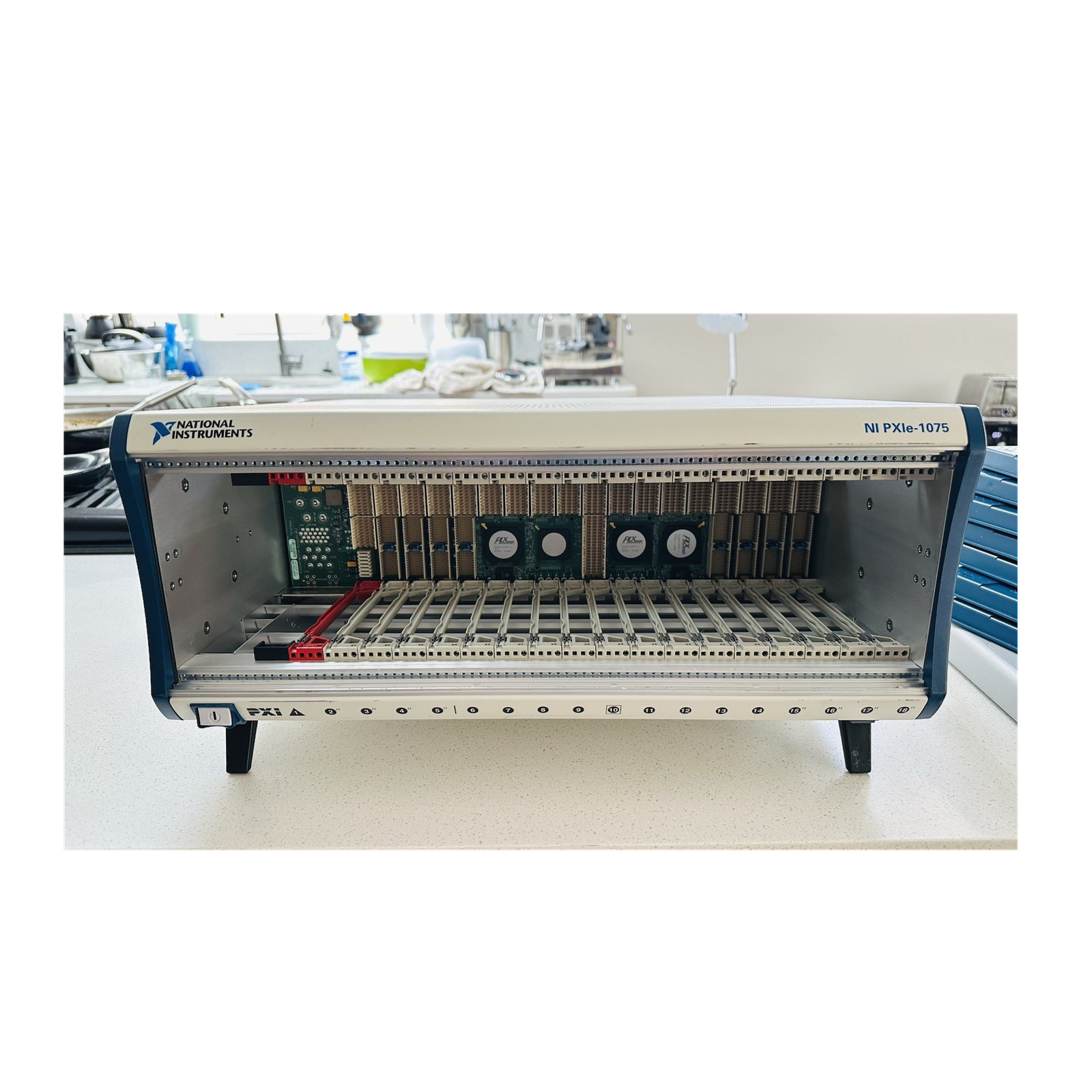 National Instruments PXIe-1075 18-Slot Chassis Mainframe *BEAST*. **TESTED**