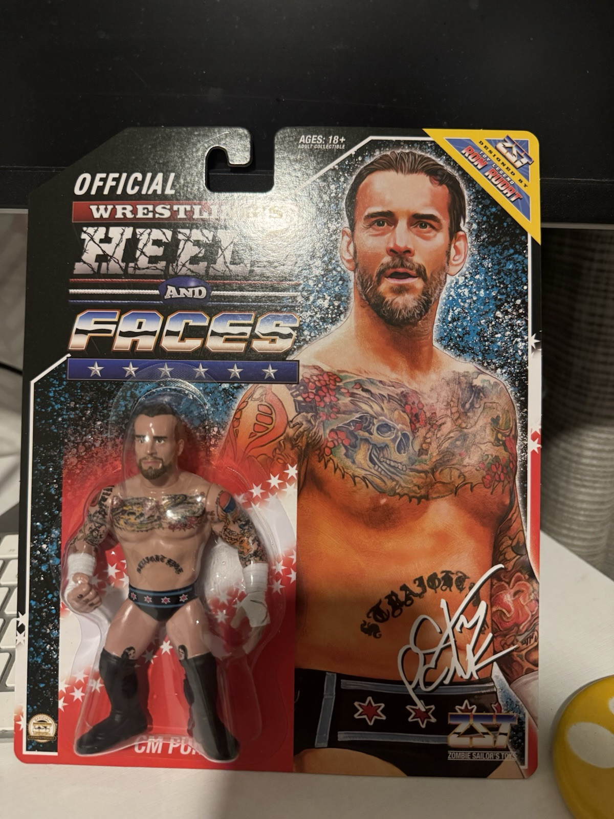 CM Punk ZST Zombie Sailor Toys Retro Wrestling Figure With Larry