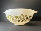Vintage PYREX White “Crazy Daisy” #443 2.5 qt Cinderella Nesting Bowl - READ