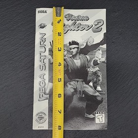Instruction Manual for SEGA Saturn Virtua Fighter 2 - Booklet ONLY NO GAME