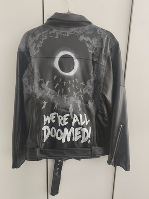 Dan Howell We're All Doomed World Tour Vegan Leather Jacket, L, Unisex, Original