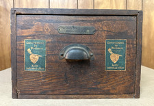 OBO Rare VTG John Leslie Paper Company Minneapolis MN Oak Wood Drawer