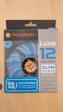 Thermaltake Luna 12 120mm Slim 15mm Width Case Fan CL-F035-PL12BU-A Blue LED