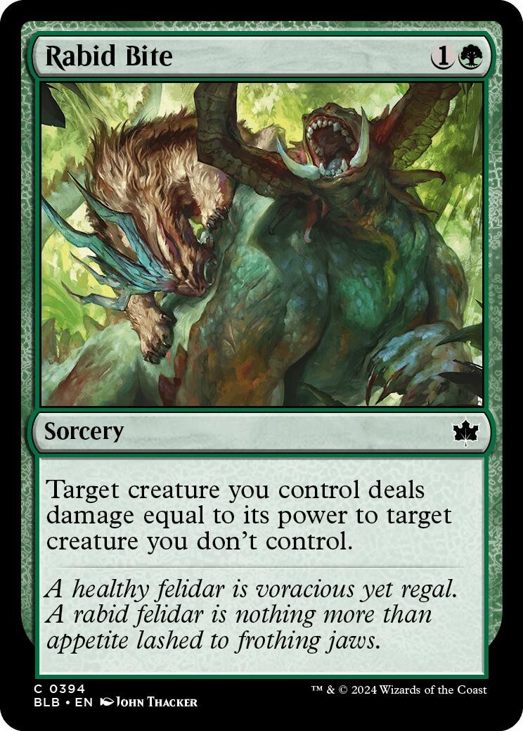 Rabid Bite - 394 - NM - Bloomburrow