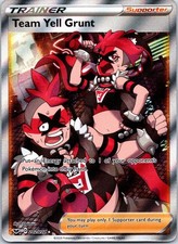 Team Yell Grunt (Full Art) Ultra Rare SWSH01: Sword & Shield Base Set 202/202 NM