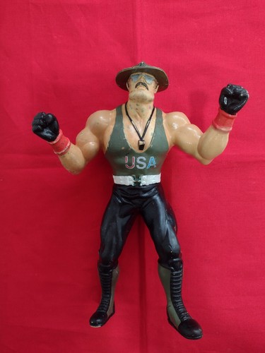 1987 Hasbro GI Joe Sgt Slaughter 8 Rubber Wrestlin...
