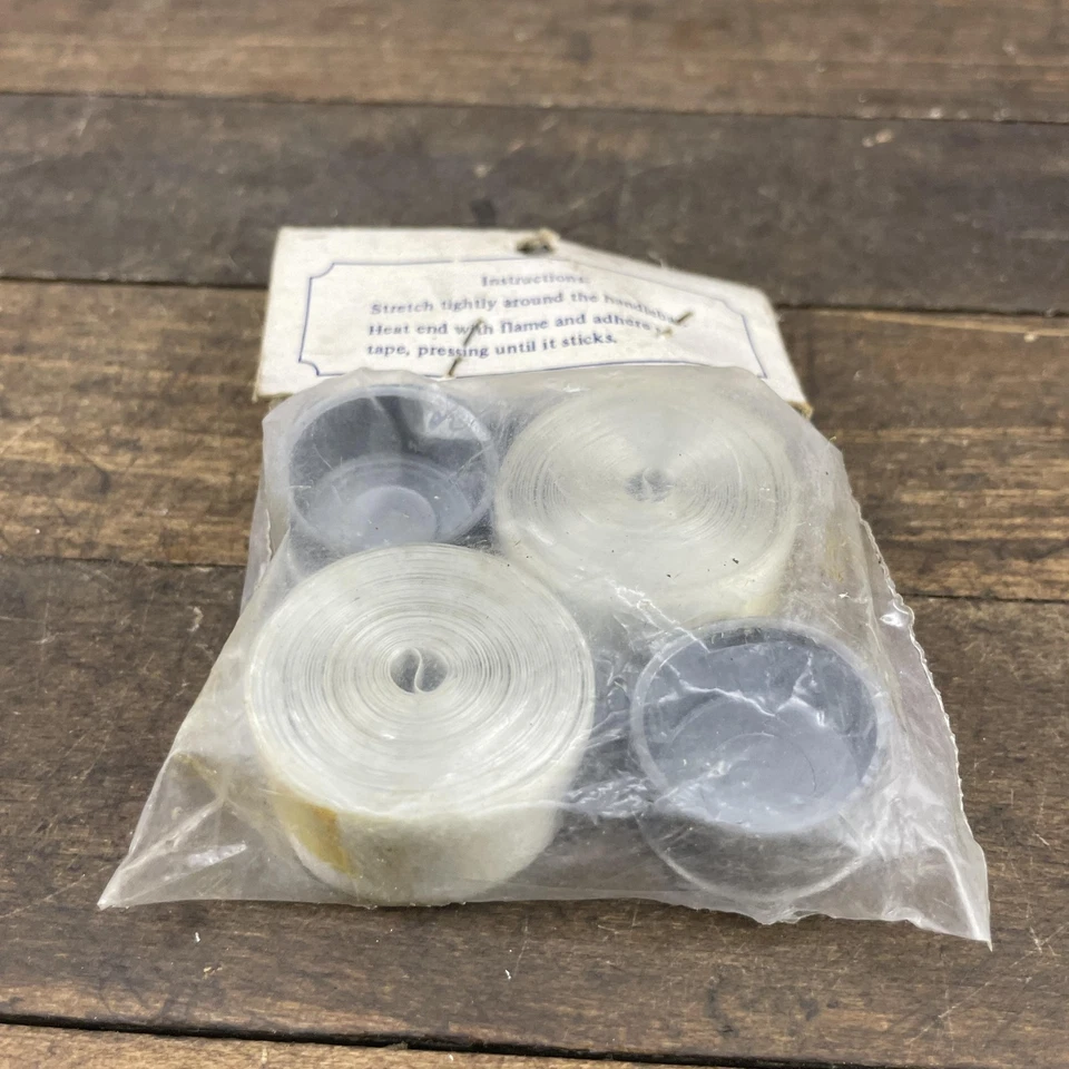 Vintage Benotto Cello-Tape Grey Clear Handlebar Bike Bar Tape Set NOS Italy - Image 2 of 4