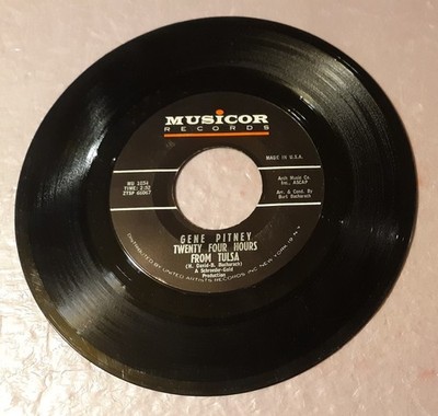 Gene Pitney Twenty Four Hours From Tulsa/Lonely Night Dreams Musicor 45rpm vinyl