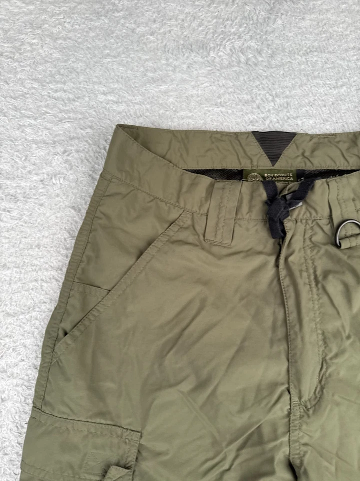 Boy Scouts Shorts Adult Extra Small Green Centennial Uniform Supplex Nylon Cargo - Image 4 of 4