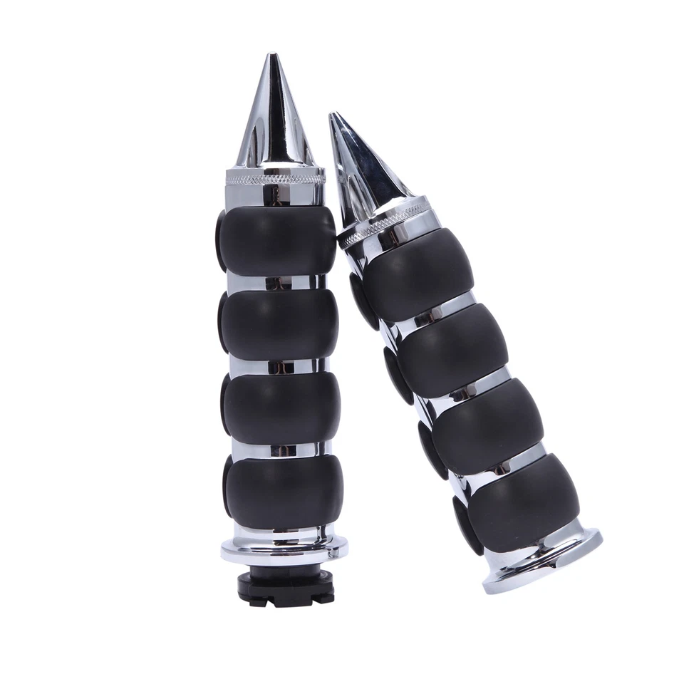 Empuñaduras de manillar cromadas para moto 7/8" 22 mm para Honda Rebel 250 300 450 500 Foto 4 de 4