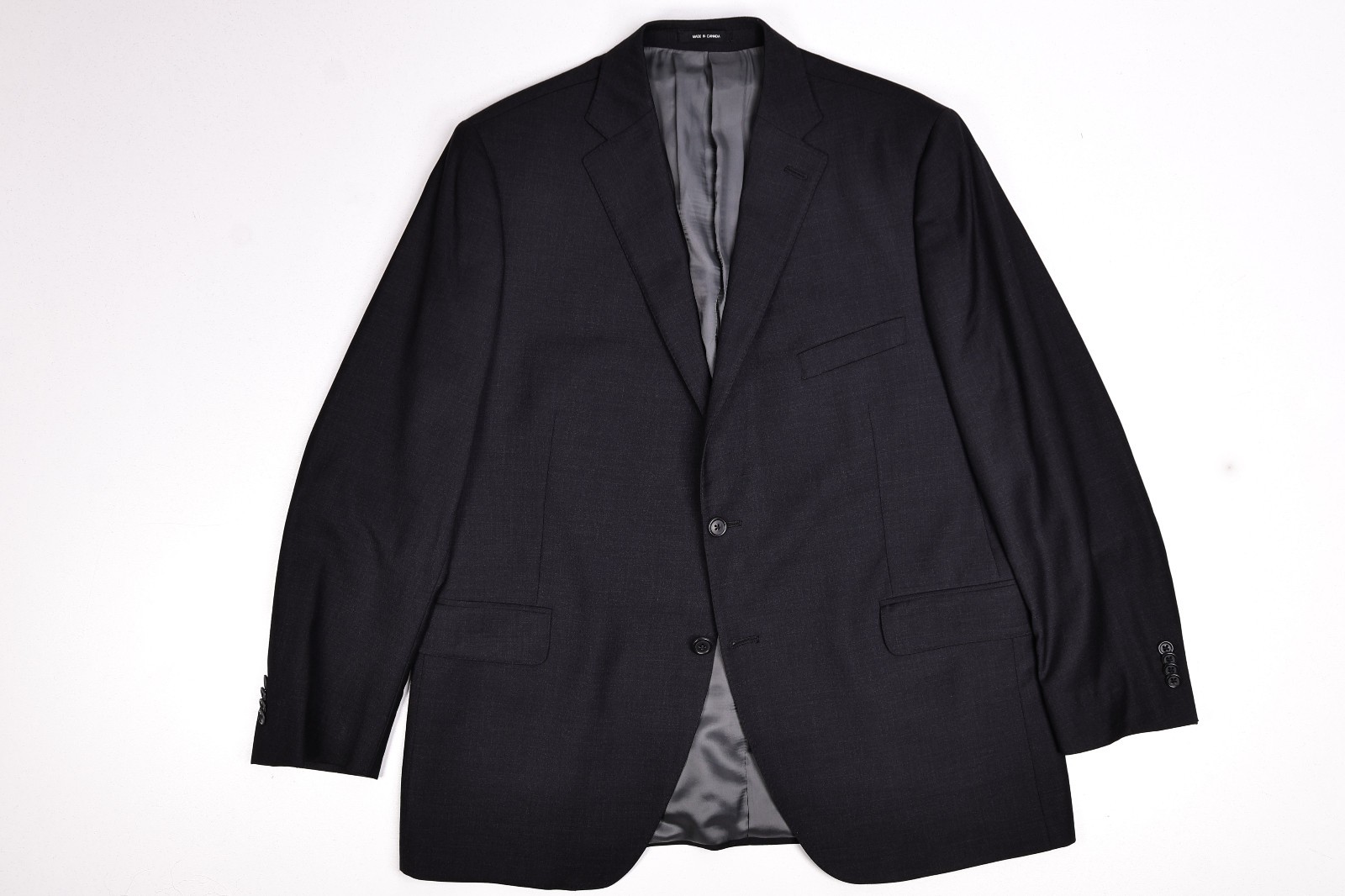Peter Millar Custom Solid Black Wool Blazer Jacke… - image 2