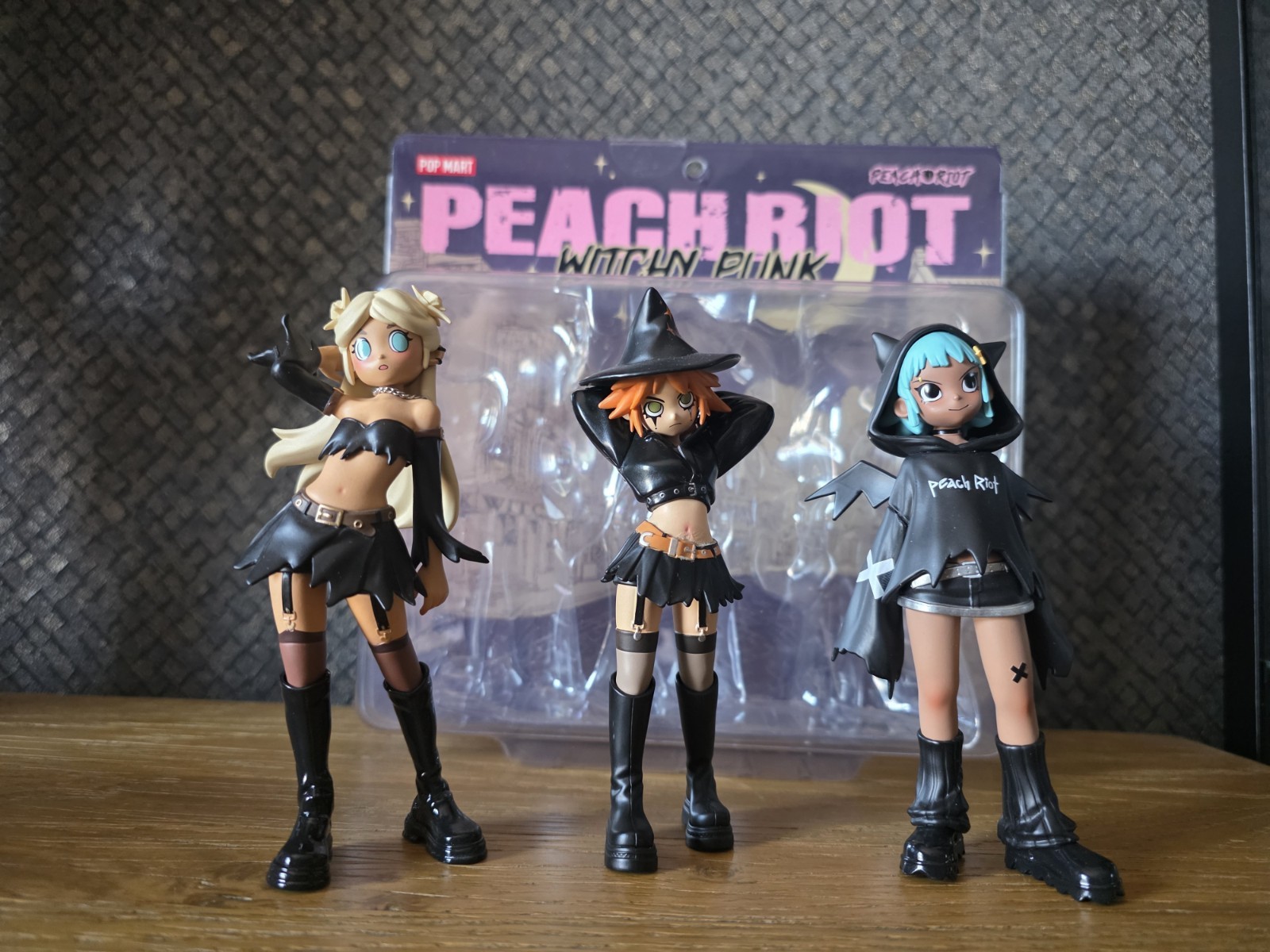 Peach Riot Witchy Punk Figures Popmart Poppy Frankie Gigi
