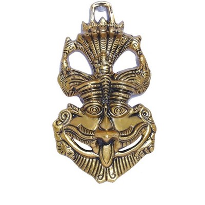 Nazar Battu with Naag Ganesha Suraksha Kawach Mask for Evil Eye Protection Wall