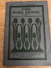 Poems Worth Knowing Book I Grace Faxon Instru...