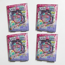 Sticki Rolls Bracelet Series 2 4 Pack Set Wearable Shareable 100 Stickers NEW