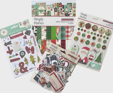 SIMPLE STORIES [Vintage Holly Jolly] 6x8 Pape...