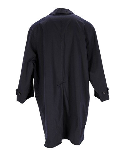 Balenciaga cappotto al ginocchio in cotone navy uomo blu taglia 44 - Foto 3 di 6