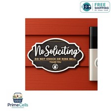 Do Not Knock or Ring Doorbell Sign - Durable Black Wood, 2 Pack for Home Privacy