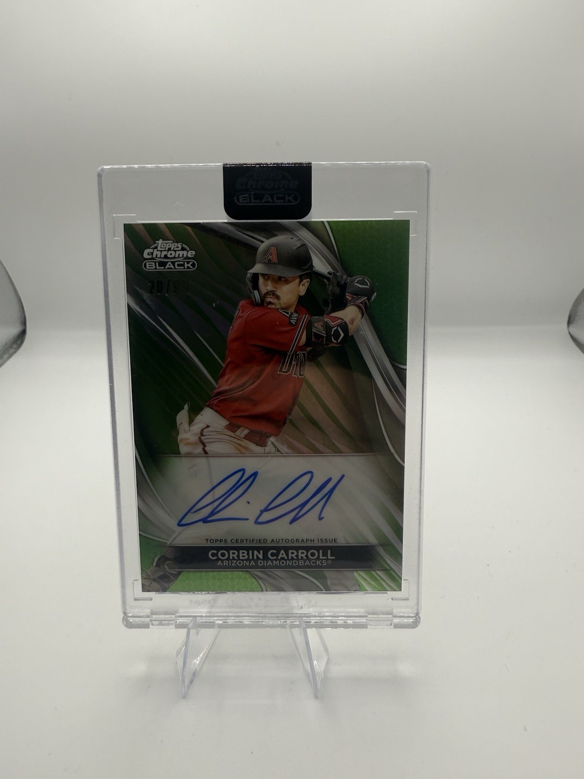 2024 Topps Chrome Black Auto Green Refractor /99 Corbin Carroll Diamondbacks