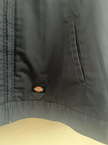Dickies Eisenhower Jacket Size 5XLR Navy Blue Quilted Lined Workwear image 2