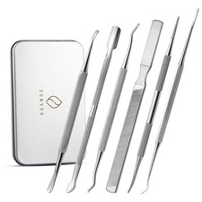 FERYES Ingrown Toenail Removal Tool Kit - 6 Piece Pedicure Manicure Tools S...
