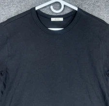 AYR T Shirt Womens M Black Short Sleeve Cotton Oversized Boxy Crewneck textured