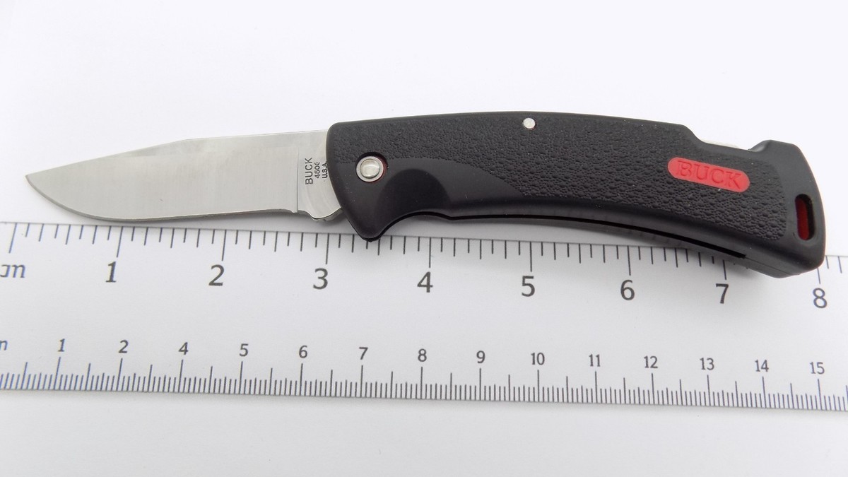 Buck Protege 450 Pocket Knife w/Sheath & Box 0450RDS-B Red Logo 
