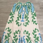 Women’s M White Green Blue Floral Adjustable Strap Wide-Leg Sleeveless Jumpsuit — photo 2