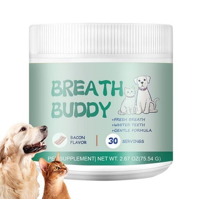 +#Breath Buddy + Fresh Breath + Whiter Teeth, Bacon Flavor 30pcs HOT